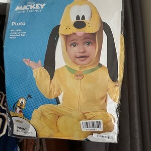 Disney Mickey and Friends Pluto Infant Footie - Yellow